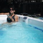 women in hot tub free of hot tub pests
